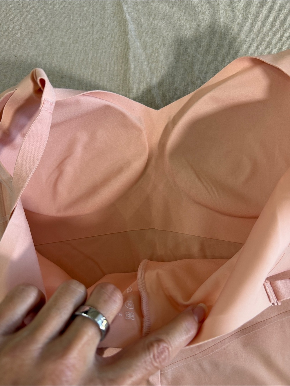 Honeylove LiftWear Cami Shapewear Tank Nude Pink Blush Medium M Removable Pads - Picture 6 of 6